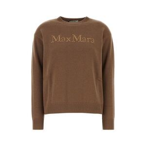 S Maxmara Women Caramel Wool Blend Kassel Sweater